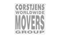Corstjens Movers černobílé logo