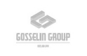 černobílé logo Gosselin Group